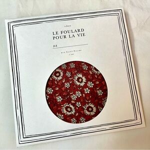 Sezane floral scarf terracotta